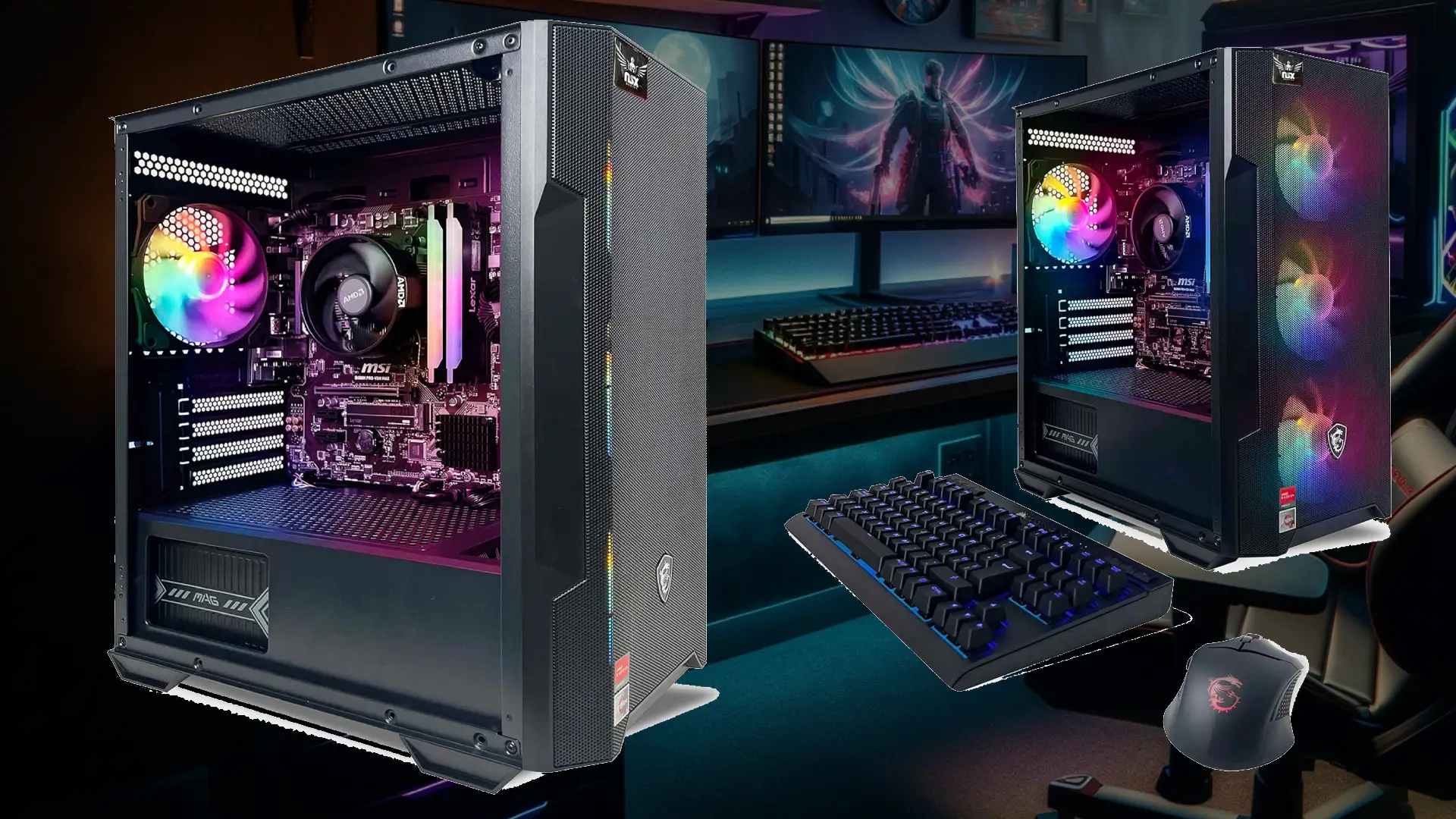 Under $500 Gaming PC | Unleashing Power and Style: A Deep Dive into the NSXGAMING Nova Desktop Gaming Computer
